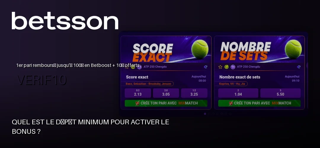 Capture d'écran du site Betsson